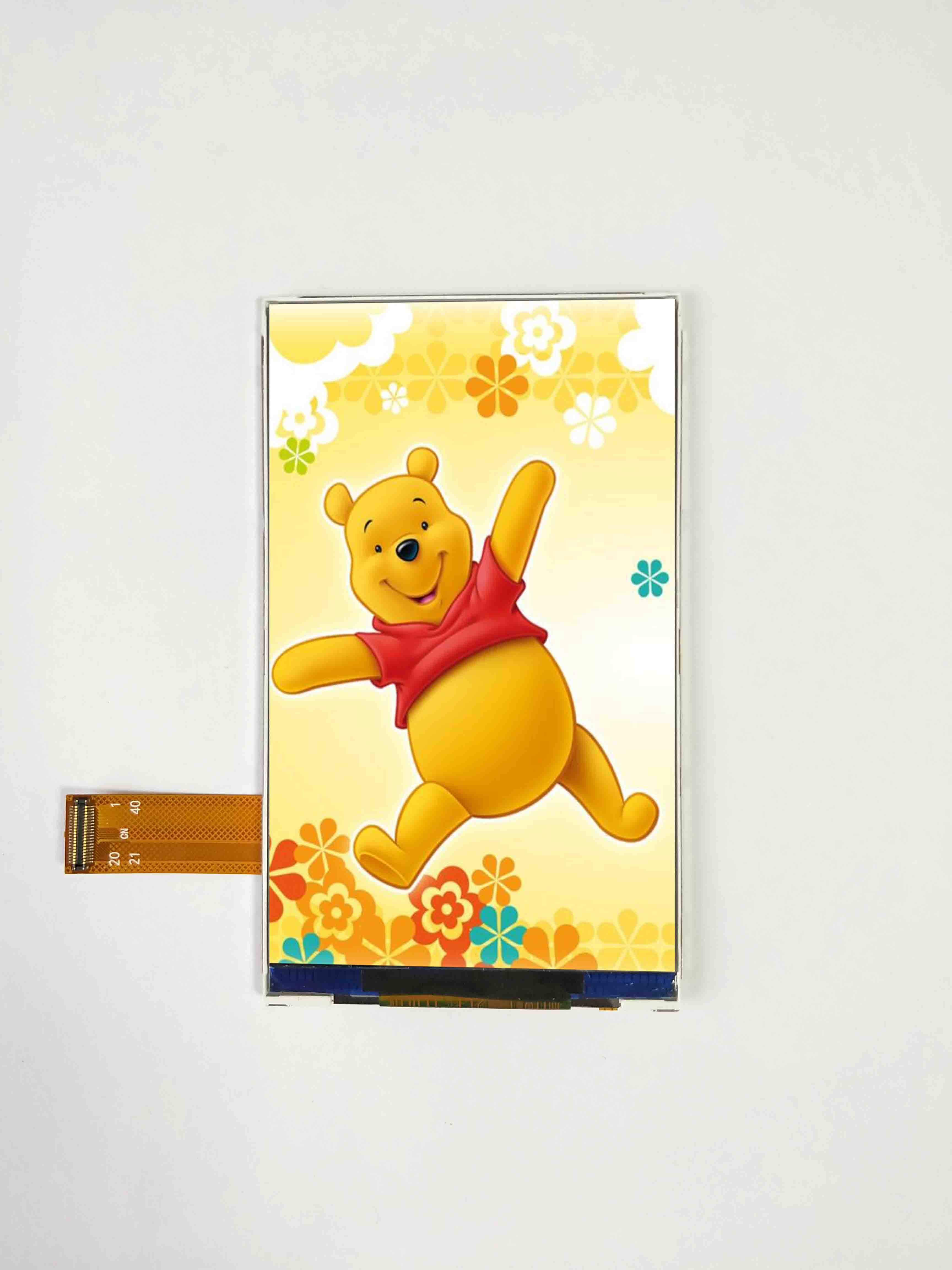 LCD INCELL de 3,97 pouces avec une résolution de 480 * 800 et une prise en charge de l'interface SPI / MCU